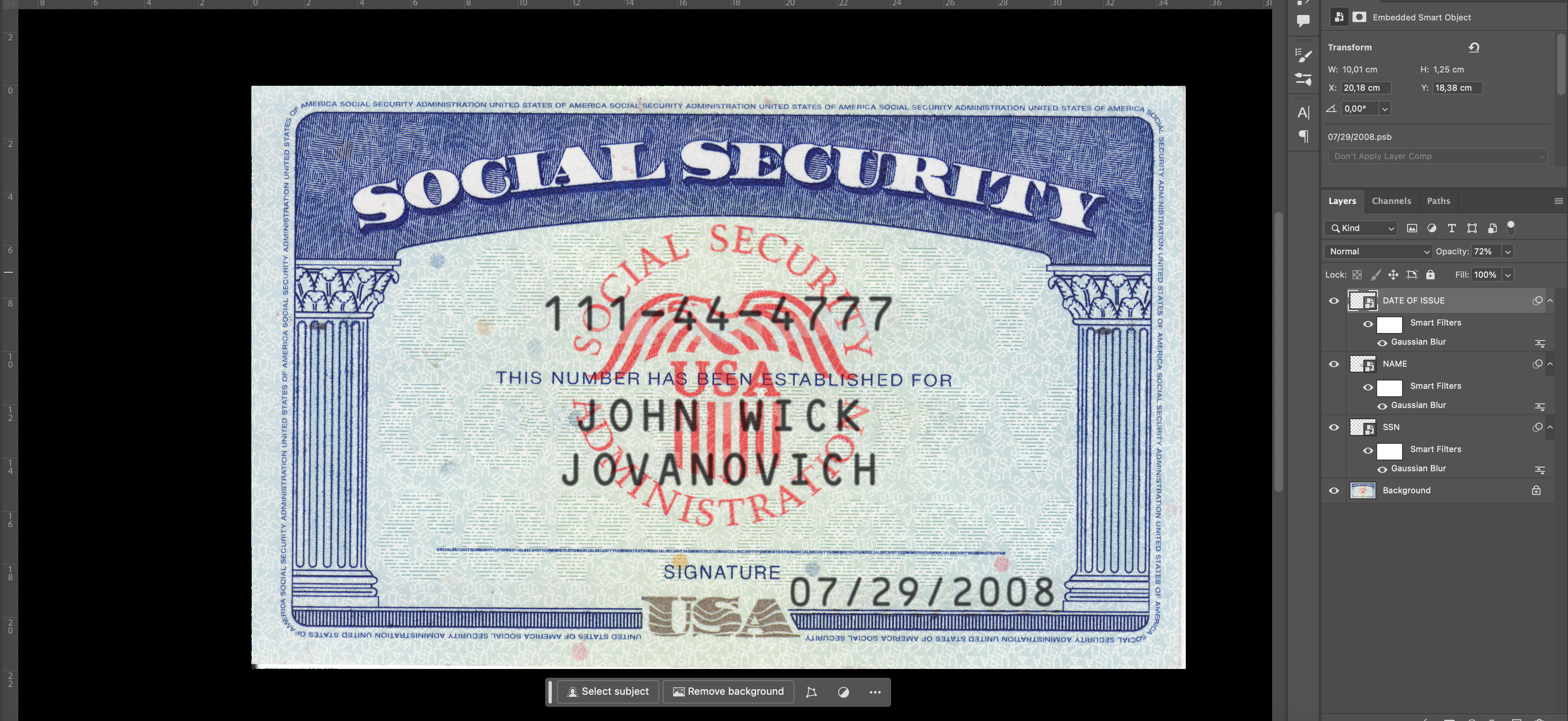 ssn card template editable blank card