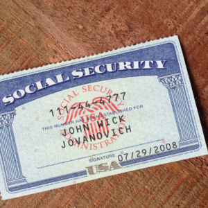 SSN Card Template editable blank card