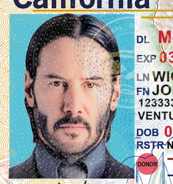 California Driver License Photoshop Template Scannable Editable New California DL Photoshop Template High Quality Documents Templates