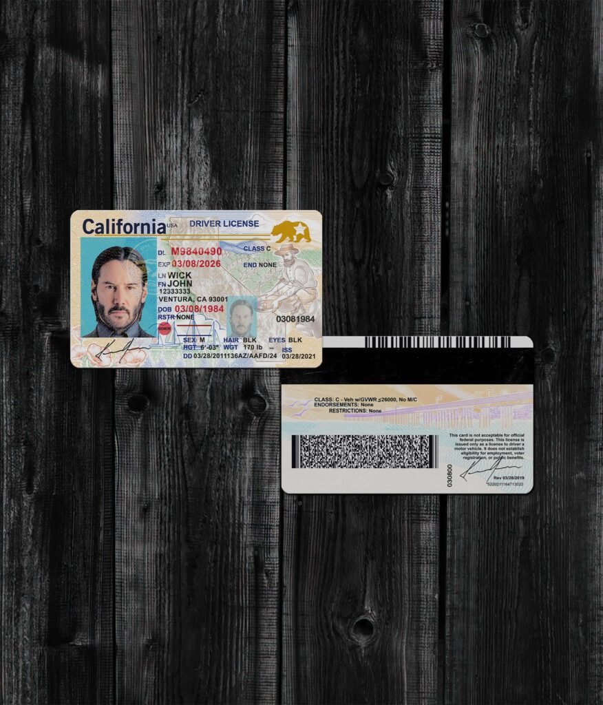 California Driver License Photoshop Template Scannable Editable New California DL Photoshop Template California DL Photoshop Template High Quality Documents Templates