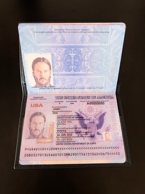 USA Passport Template USA Passport Photoshop Template High Quality Documents Templates