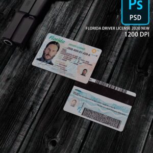 Florida Driver License Photoshop Template Scannable. Fully editable psd template. Best quality on the market. Easy to customize, Layer based.