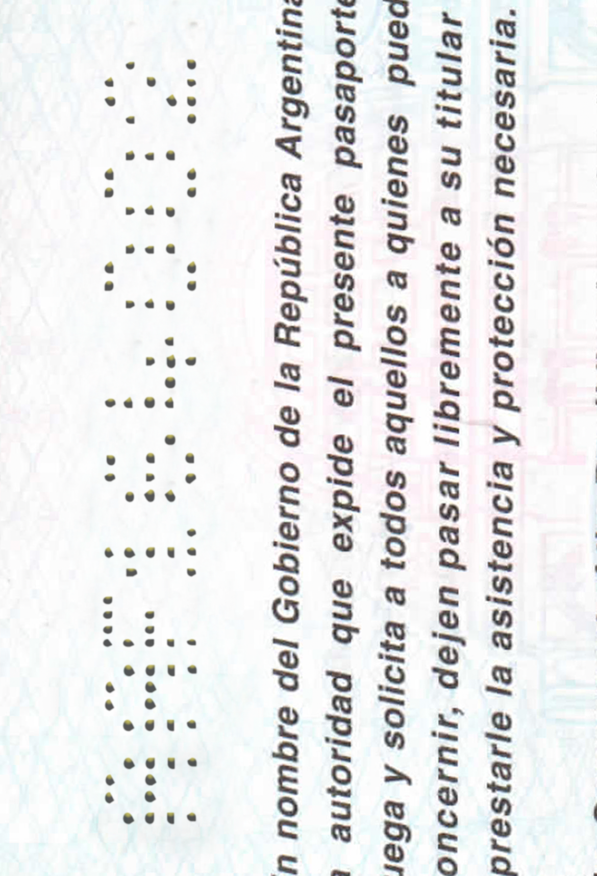 Pasport Argentina Template