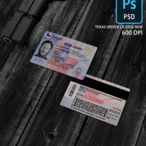 Texas DL NEW Photoshop Template