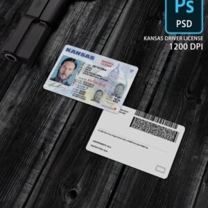 Kansas Driver License Photoshop Template