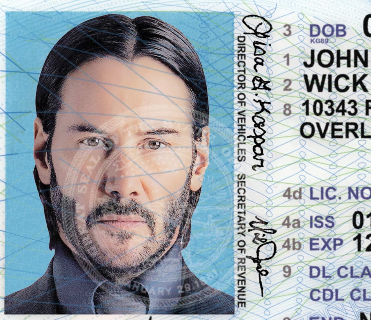 Kansas Driver License Photoshop Template