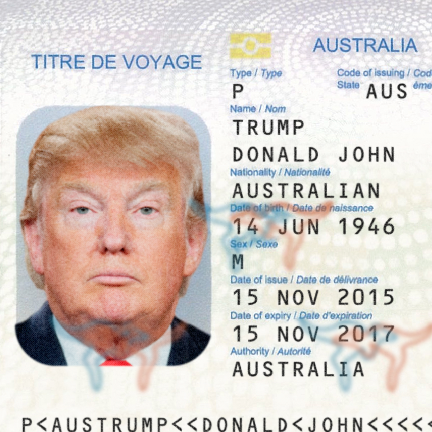Australia Passport Photoshop Template