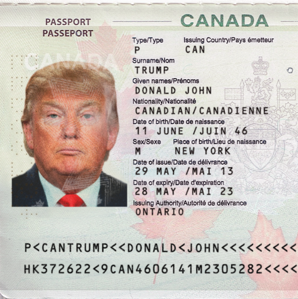 Canada Passport Photoshop Template