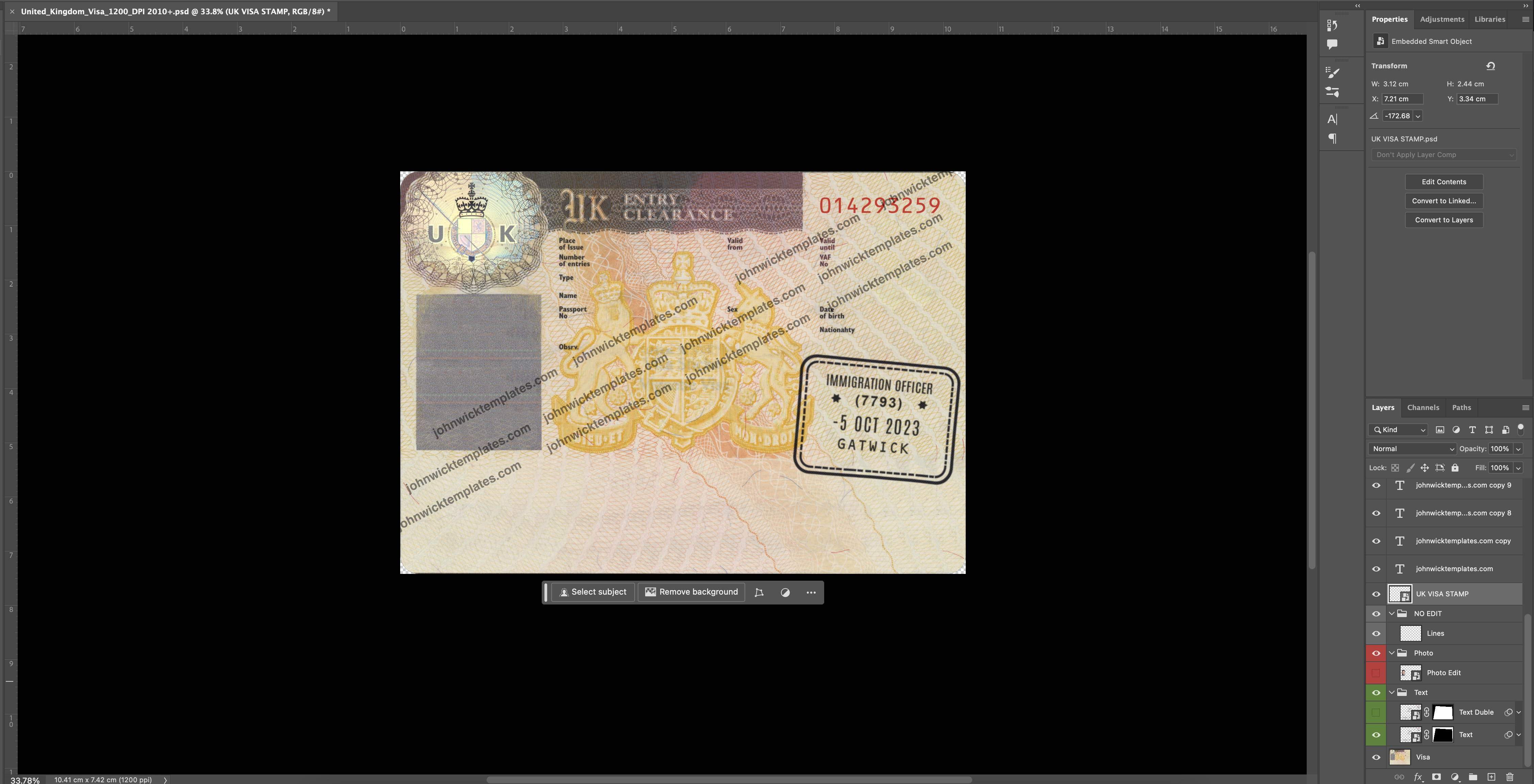 Editable UK visa template PSD free for photoshop, UK visa PSD template UK visa template photoshop UK passport template photoshop NEW British visa template Britain visa template UK passport template