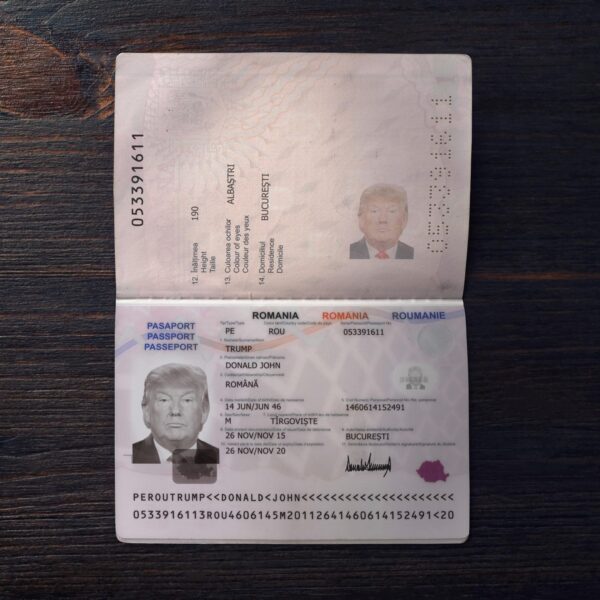 Romania PASSPORT TEMPLATE PSD Romania passport editable template, Romania Passport Template Photoshop, Romanian Passport Template PSD, blank Romania passport template