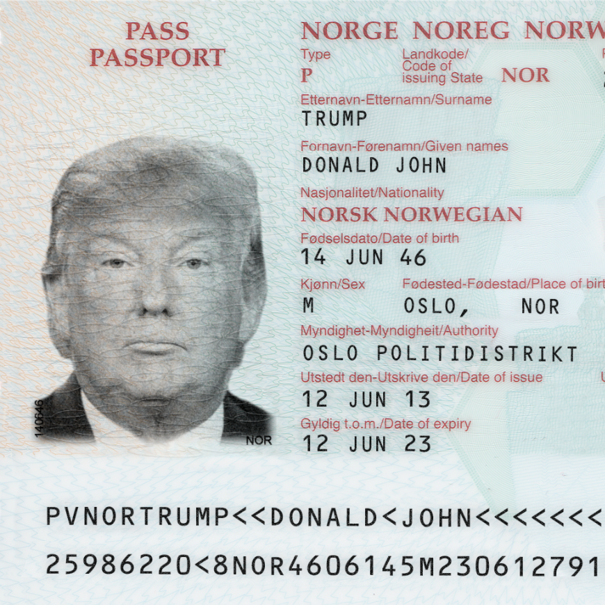 Norway Passport Template PSD - Image 3