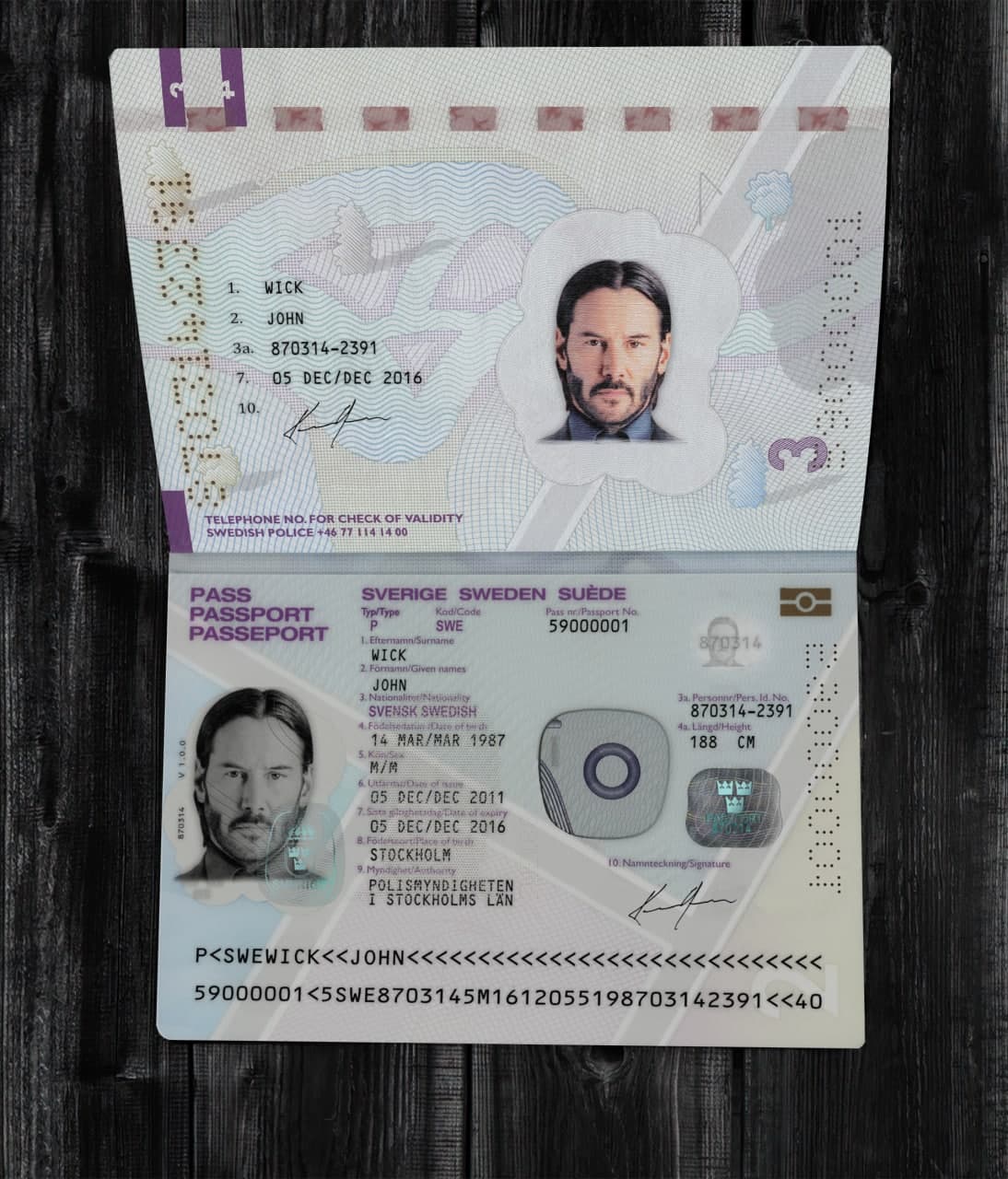 Sweden PASSPORT TEMPLATE PSD Sweden passport editable template, Swedish Passport Template Photoshop, Sweden Passport Template PSD, blank Sweden passport template