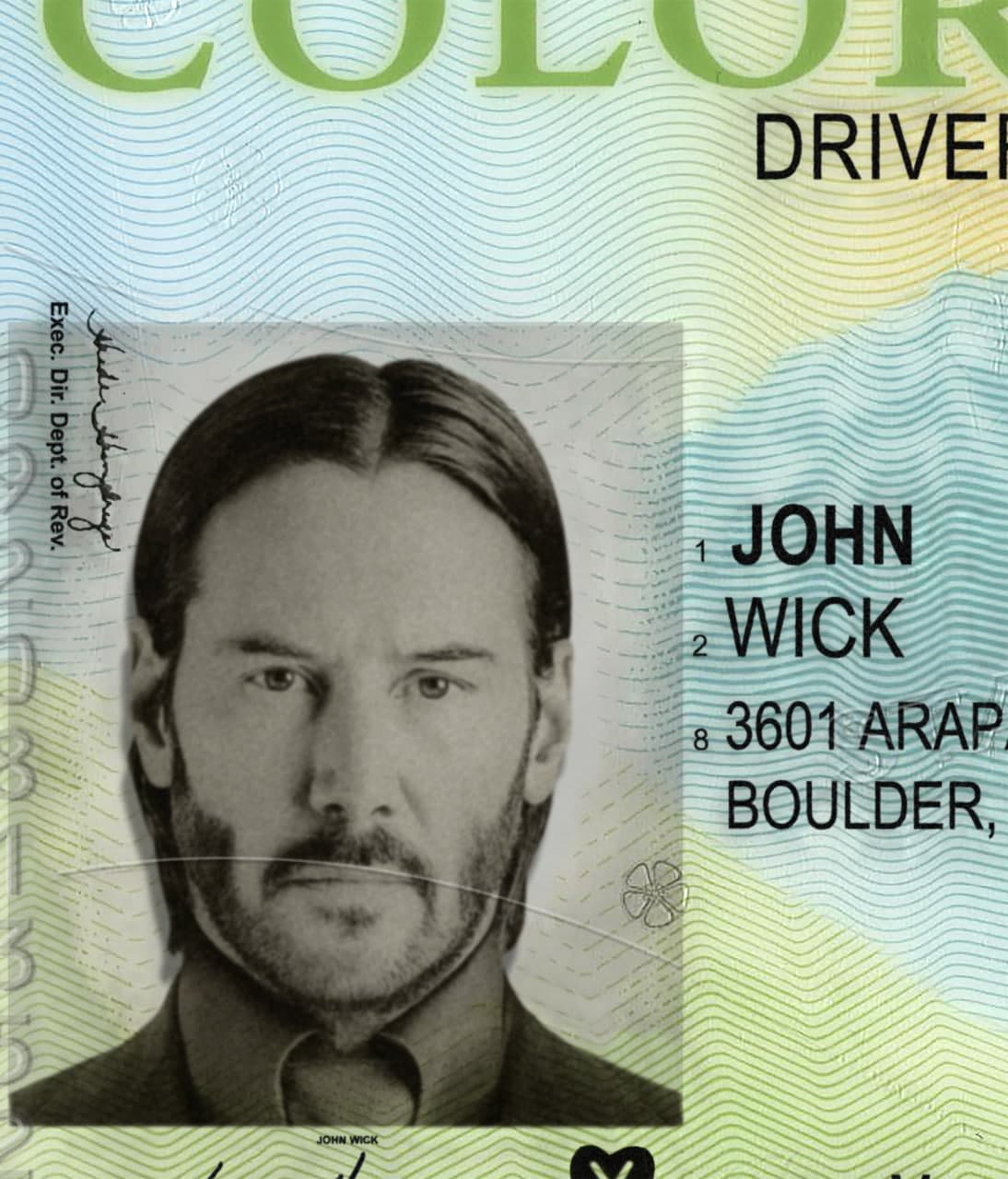 Colorado Driver License Template PSD NEW - Image 3