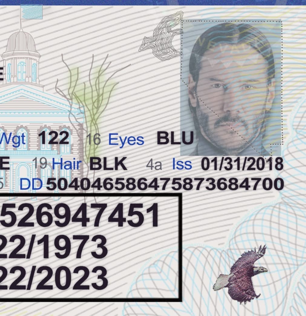 Nevada Driver License Template PSD - Image 3