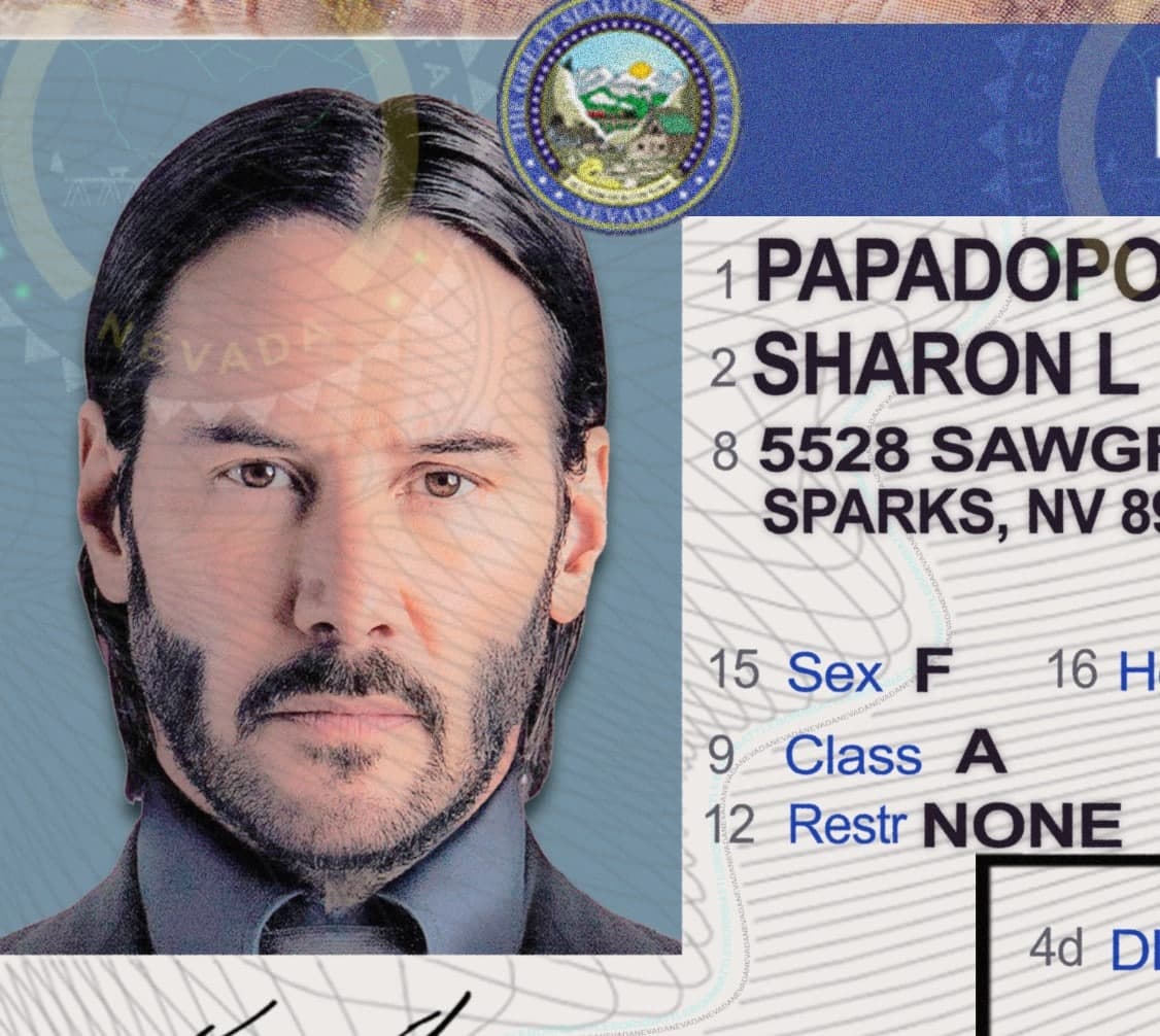 Nevada Driver License Template PSD - Image 4