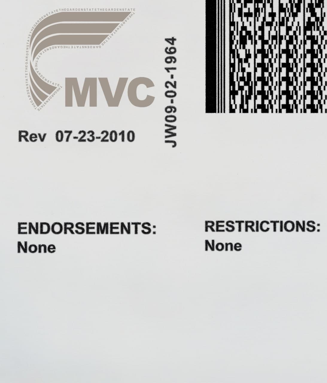 New Jersey Driver License Template PSD - Image 4
