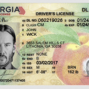 Georgia Driver License Template PSD for editing in photoshop HQ