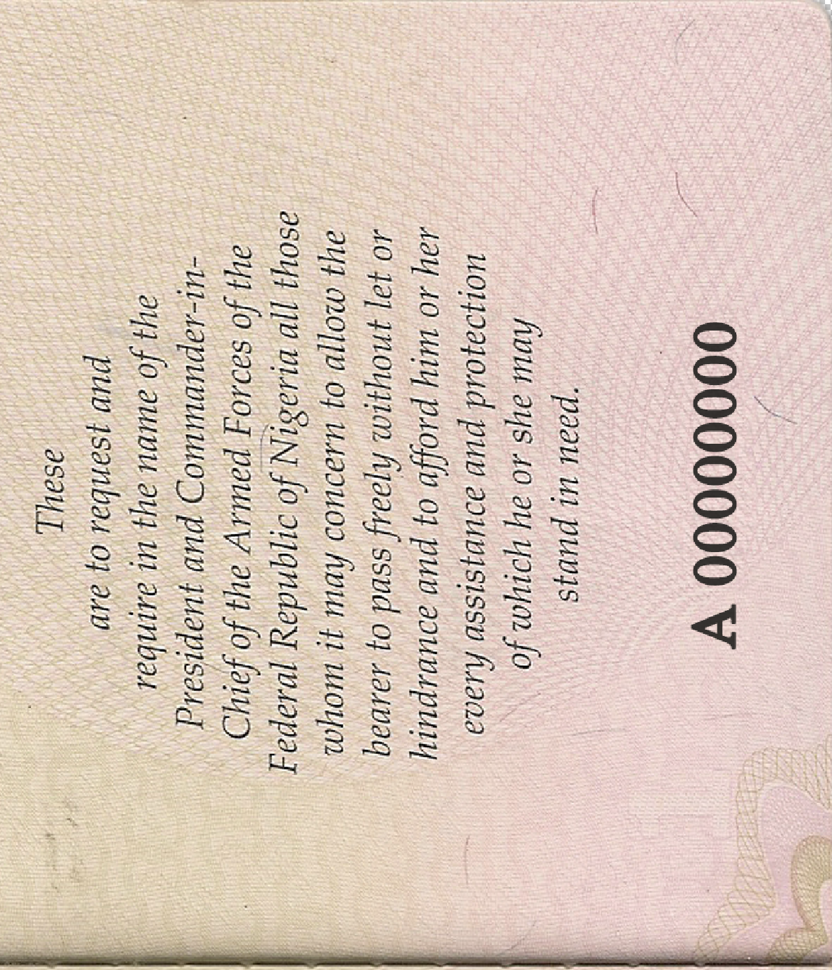 Nigeria Passport Template PSD - Image 5