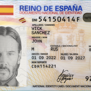 spain id card template psd españa plantilla photoshop tarjeta dni main photo