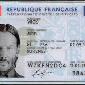 France ID Template Psd New Card 2021 for photoshop