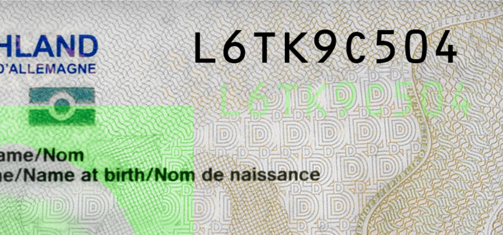 Germany ID Template Psd Card detailed zoomed image 2