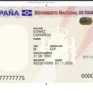 SPAIN DNI VECTOR TEMPLATE ESPAÑA PLANATLLA cdr for editing in corel idraw